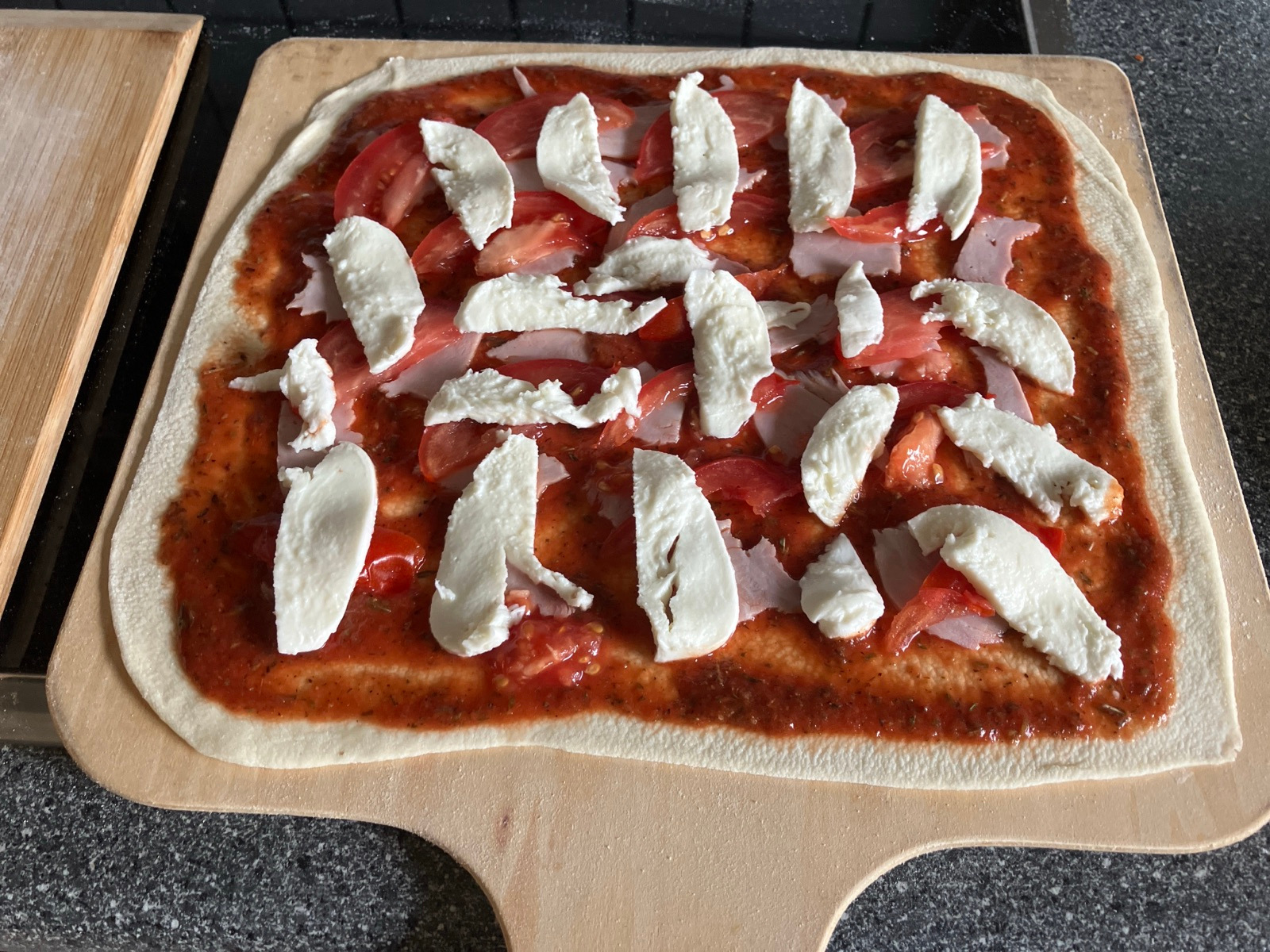 Pizzarohling belegt